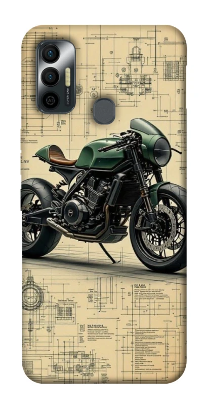 Чехол на TECNO Spark 7 Bike model фото 1 из 1