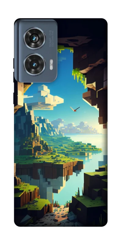Чехол на Motorola Edge 50 Minecraft sunrise фото 1 из 1