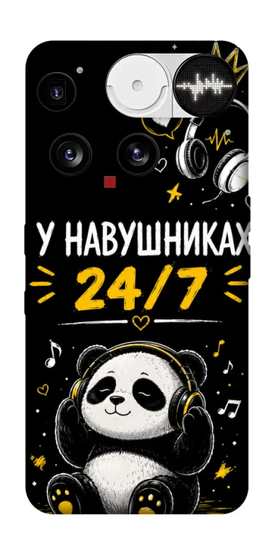 Чехол на Nothing Phone (3) У навушниках 24/7 фото 1 из 1