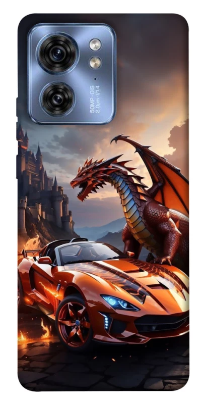 Чехол на Motorola Edge 40 Сar and dragon фото 1 из 1
