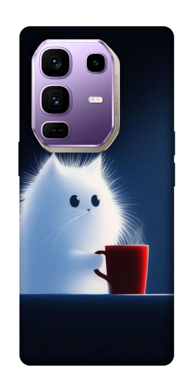 Чехол на Infinix Note 50 Pro+ Чехол кот с кофе фото 1 из 1