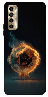 Чехол на TECNO Camon 17P Fire Bitcoin фото 1 из 1