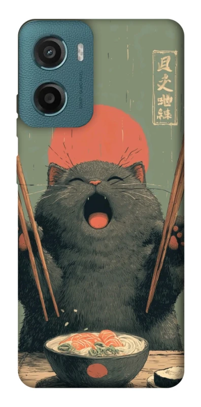 Чохол на Motorola Moto G06 Hungry Cat фото 1 з 1