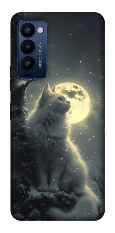 Чохол на TECNO Camon 18 Pro Кіт під місяцем фото 1 з 1