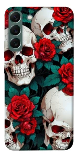 Чохол на Samsung Galaxy S22+ skull and rose фото 1 з 1