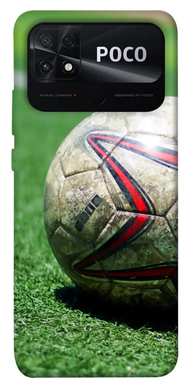 Чехол на Xiaomi Poco C40 Мяч на газоне фото 1 из 1