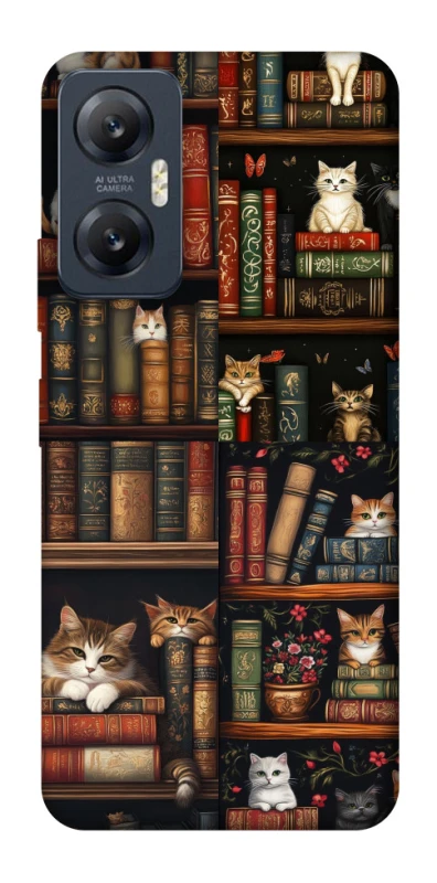Чохол на Infinix Hot 20 5G Cats & Books фото 1 з 1