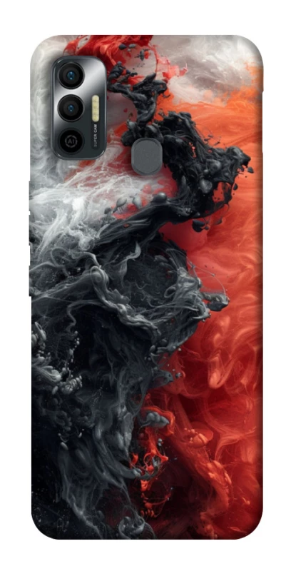 Чехол на TECNO Spark 7 Black and Red фото 1 из 1