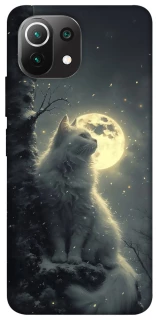 Чехол на Xiaomi Mi 11 Lite Кот под луной фото 1 из 1