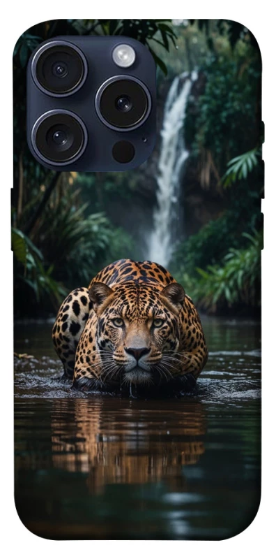 Чохол на Apple iPhone 15 Pro (6.1") Leopard in water фото 1 з 1