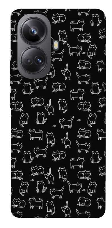 Чохол на Realme 10 Pro+ Black Cats фото 1 Чохол на Realme 10 Pro+ Black Cats фото 1 з 1