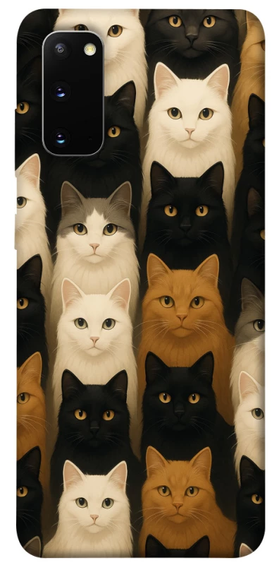 Чехол на Samsung Galaxy S20 Colorful Cat Collage фото 1 из 1
