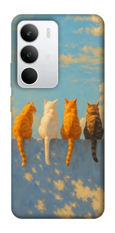 Чохол на Realme C71 cats on wall фото 1 з 1