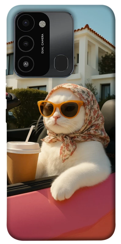 Чохол на TECNO Spark 8C Stylish Cat Cruise фото 1 з 1