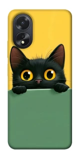 Чохол на Oppo A18 Black cat v2 фото 1 з 1