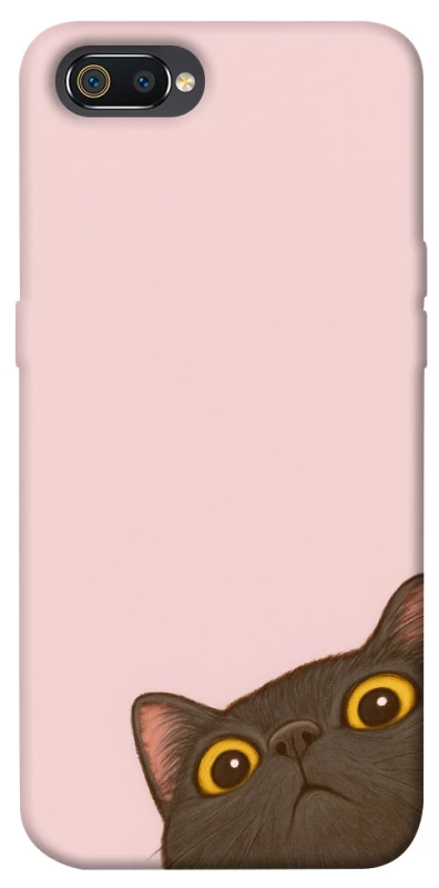 Чохол на Realme C2 Peeping cat фото 1 з 1