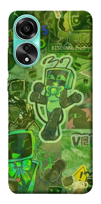 Чохол на Oppo A78 4G Dandysworld tv green theme фото 1 з 1