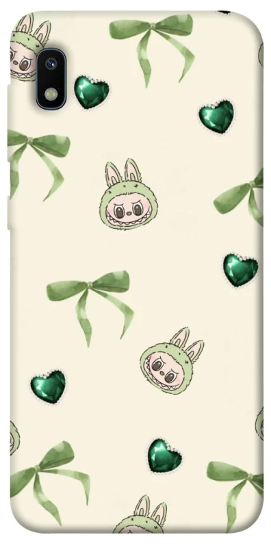Чехол на Samsung Galaxy A10 (A105F) Labubu Green Heart фото 1 из 1