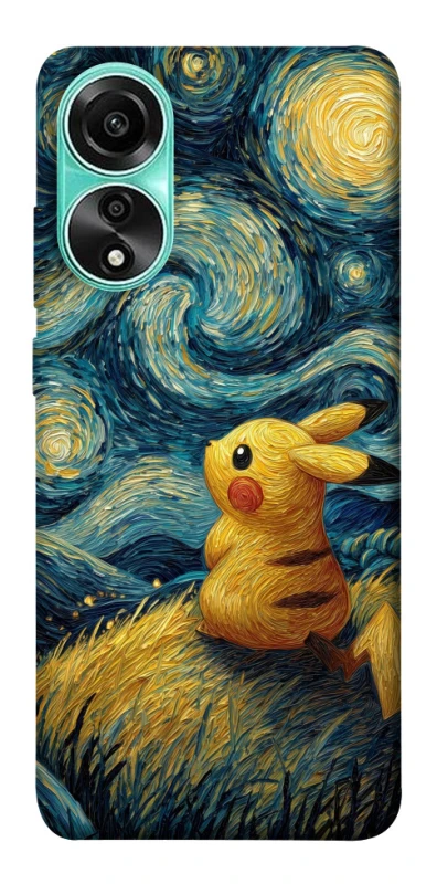 Чохол на Oppo A78 4G Pikachu and Van Gogh фото 1 з 1
