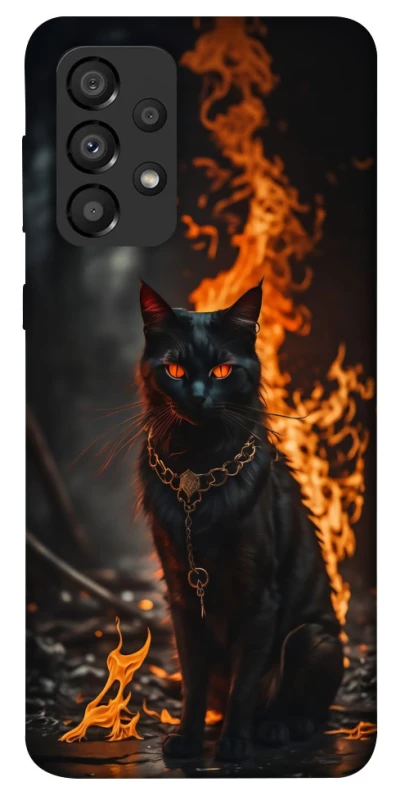 Чехол на Samsung Galaxy A33 5G Огненный кот фото 1 из 1