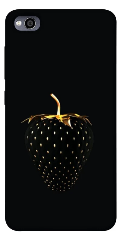 Чохол на Xiaomi Redmi 4a Чорна полуниця фото 1 з 1