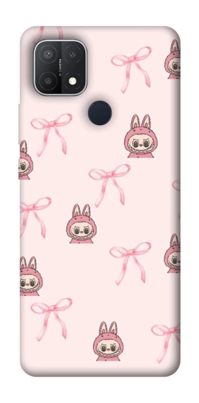 Чохол на Oppo A15s / A15 Pink bows and Labubus фото 1 з 1