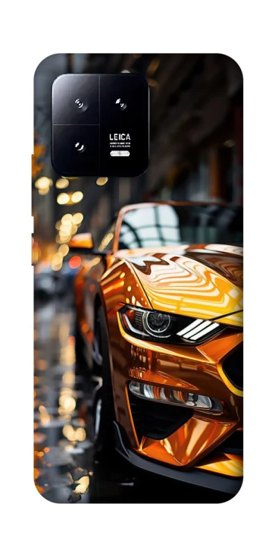Чохол на Xiaomi 13 Golden sports car фото 1 з 1