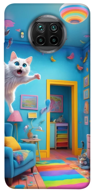 Чохол на Xiaomi Mi 10T Lite / Redmi Note 9 Pro 5G crazy cat фото 1 з 1