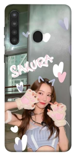 Чехол на Samsung Galaxy A21 Sakura - LE SSERAFIM фото 1 из 1