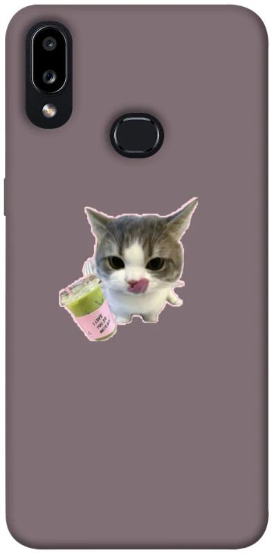 Чехол на Samsung Galaxy A10s cat matcha фото 1 из 1