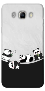 Чехол на Samsung J710F Galaxy J7 (2016) Four pandas фото 1 из 1