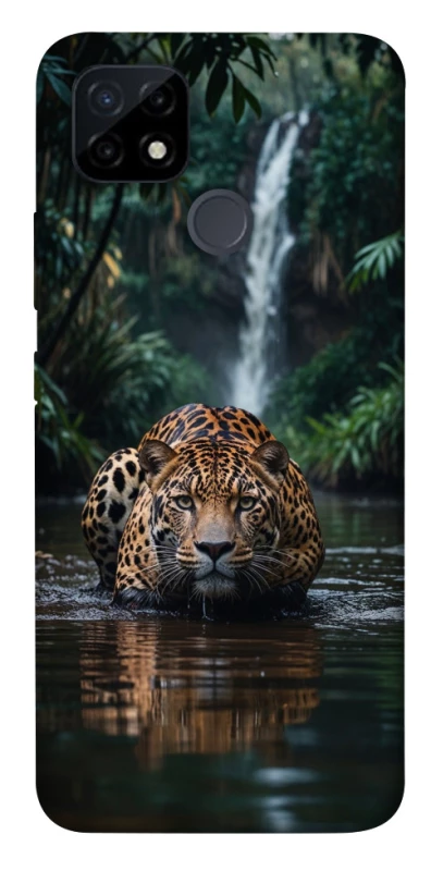 Чехол на Realme C12 Leopard in water фото 1 из 1