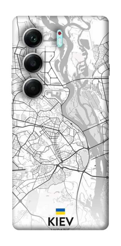 Чехол на Tecno Camon 40 Pro 5G Kiev white map фото 1 из 1