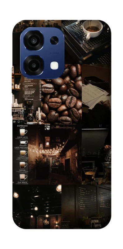 Чохол на Oppo A6 Pro 4G/5G Coffee collage ver.1 фото 1 з 2
