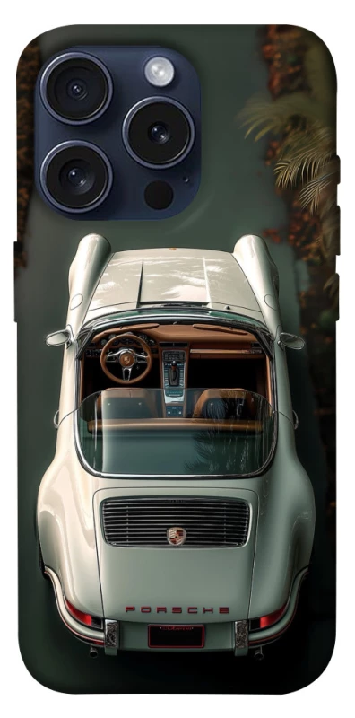 Чехол на Apple iPhone 15 Pro (6.1") White porsche фото 1 из 1