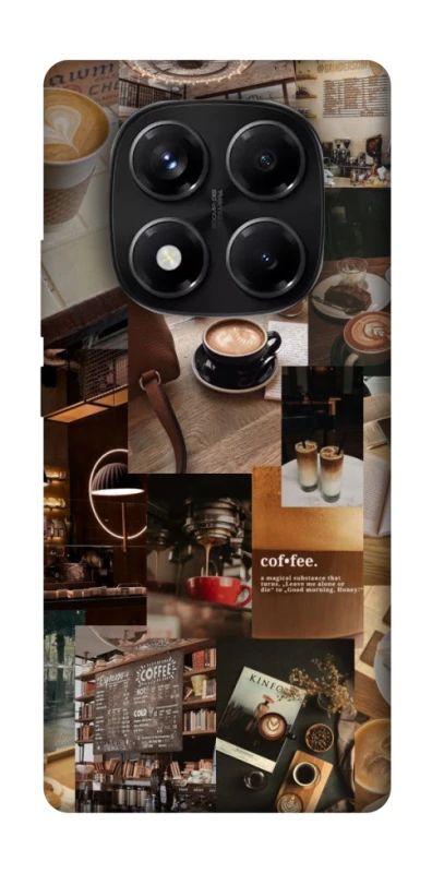 Чохол на Xiaomi Redmi Note 14 Pro 5G Coffee collage ver.2 фото 1 з 1
