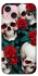 Чехол на Apple iPhone 15 (6.1") skull and rose фото 1 из 1