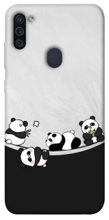 Чехол на Samsung Galaxy M11 Four pandas фото 1 из 1