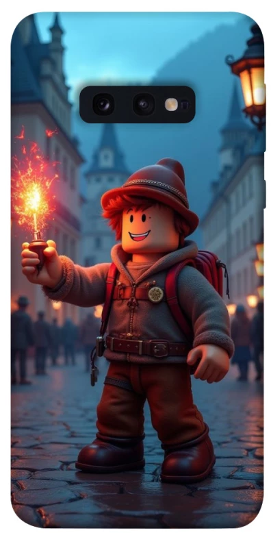 Чохол на Samsung Galaxy S10e Roblox Fire Logo Blue Flames фото 1 з 1