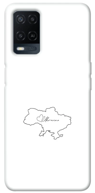 Чехол на Oppo A54 4G Ukraine map фото 1 из 1