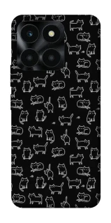 Чохол на Huawei Honor X6a Black Cats фото 1 Чохол на Huawei Honor X6a Black Cats фото 1 з 1