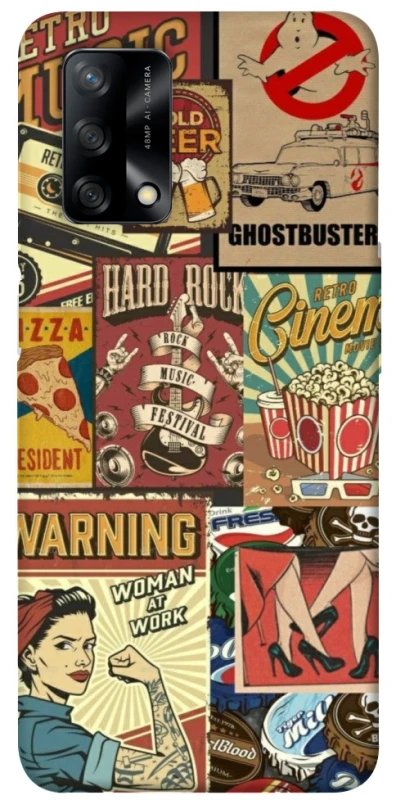 Чохол на Oppo A74 4G Retro collage ver.2 фото 1 з 1