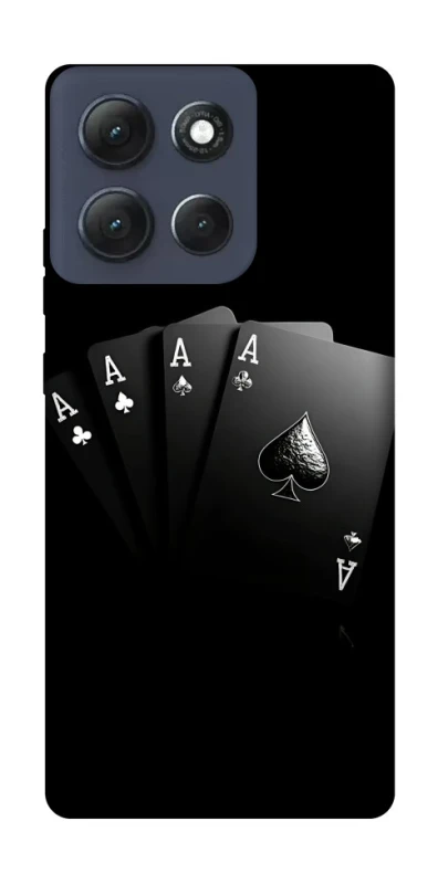 Чохол на Motorola Moto G86 Power Black Cards фото 1 з 1