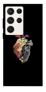 Чохол на Samsung Galaxy S23 Ultra Heart with flowers фото 1 з 1