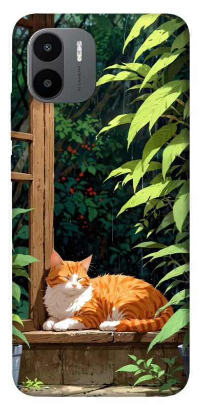 Чехол на Xiaomi Redmi A1+ / Poco C50 / A2+ red cat фото 1 из 1