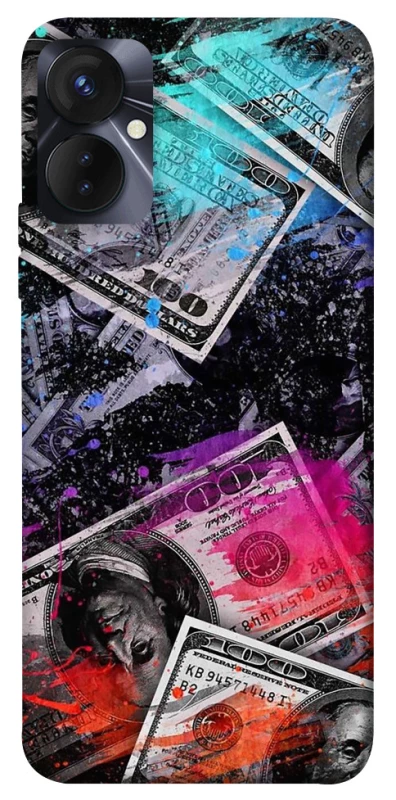 Чехол на TECNO Spark 9 Pro (KH7n) Neo dollar v3 фото 1 из 1