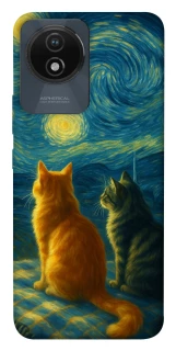 Чохол на Vivo Y02 Cats under the stars фото 1 з 1
