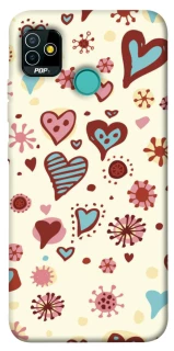Чохол на TECNO POP 5 Pretty hearts фото 1 з 1