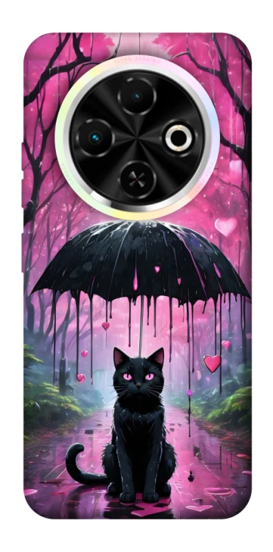 Чехол на TECNO Spark 30C Black cat фото 1 из 1