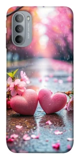 Чехол на Motorola Moto G31 Pink heart фото 1 из 1